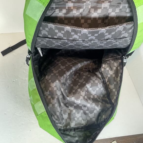 Minecraft Backpack Mojang JINX Green Black School Bag Kids Youth - Picture 3 of 9